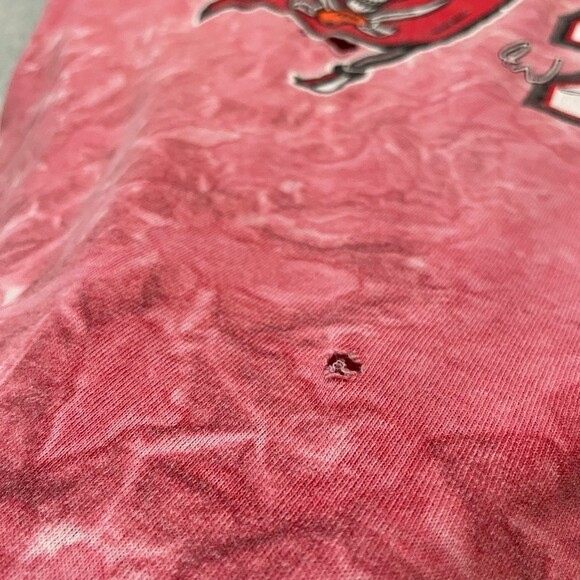 All Sport VTG Thrashed Tampa Bay Buccaneers #28 Tie Dye T-Shirt Size XL - Picture 8 of 11